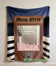Miumiu Throw Blankets